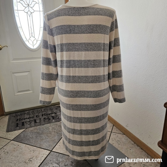 Lane Bryant Button-Front Knit Duster - Picture 3 of 7